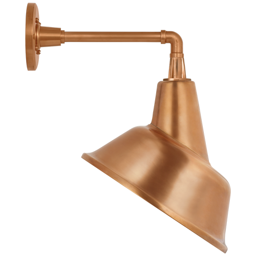 Academy 11" Mack Barn Light | Soft Copper | 12.5 | 12.5" Soft Copper Tilted Bowers Shade