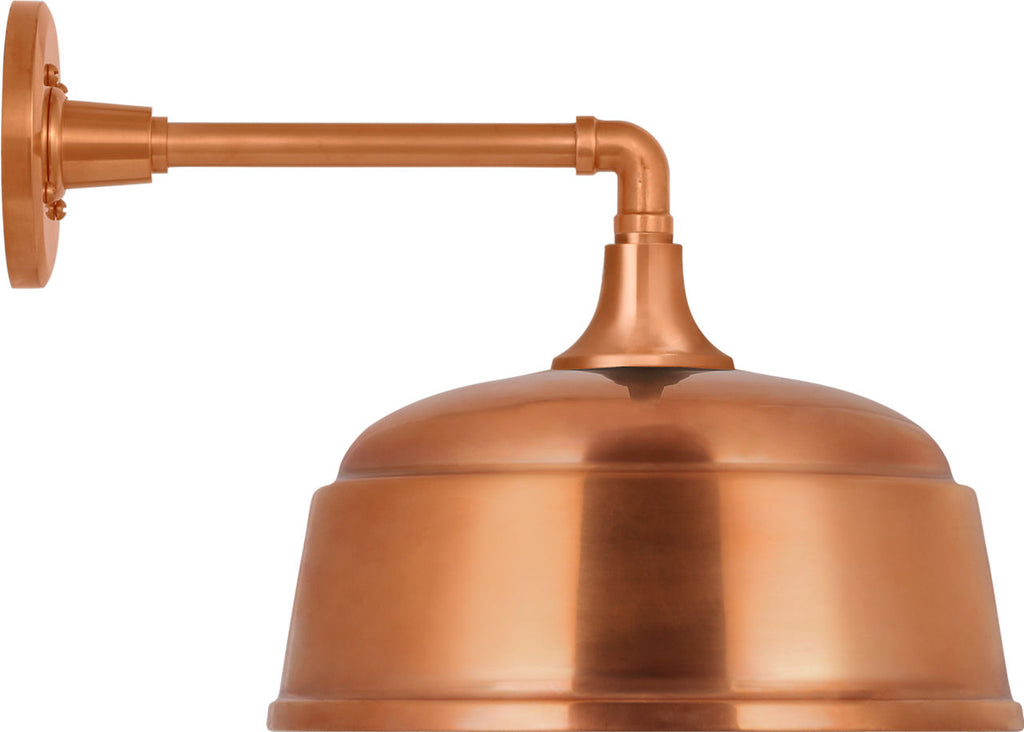 Academy 11" Mack Barn Light | Soft Copper | 12.5 | 12.5" Soft Copper Rockhouse Shade