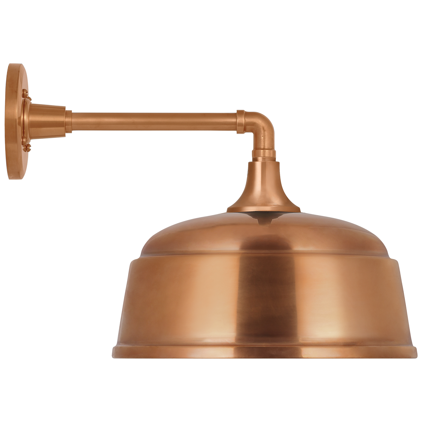 Academy 11" Mack Barn Light | Soft Copper | 12.5 | 12.5" Soft Copper Rockhouse Shade