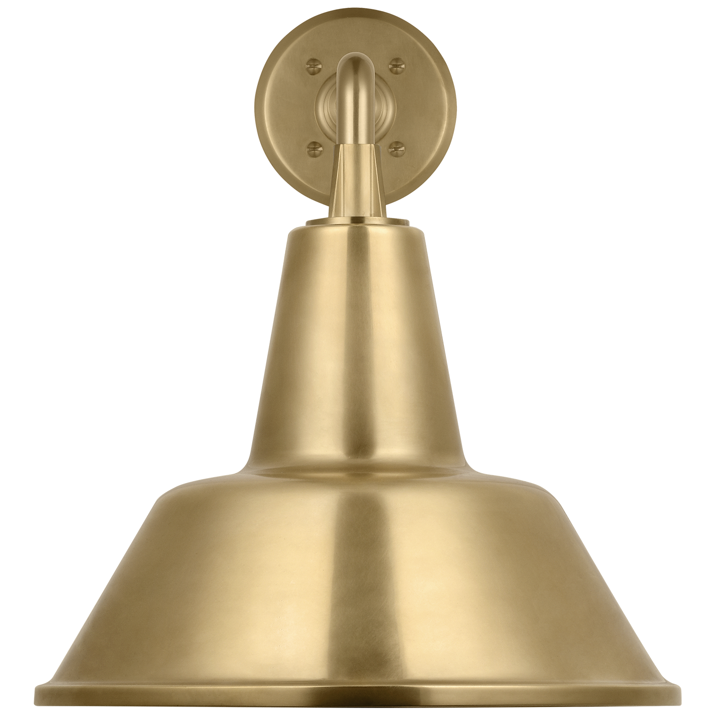 Academy 17.5" Mack Barn Light | Hand-Rubbed Antique Brass | 12.5 | 12.5" Hand-Rubbed Antique Brass Bowers Shade
