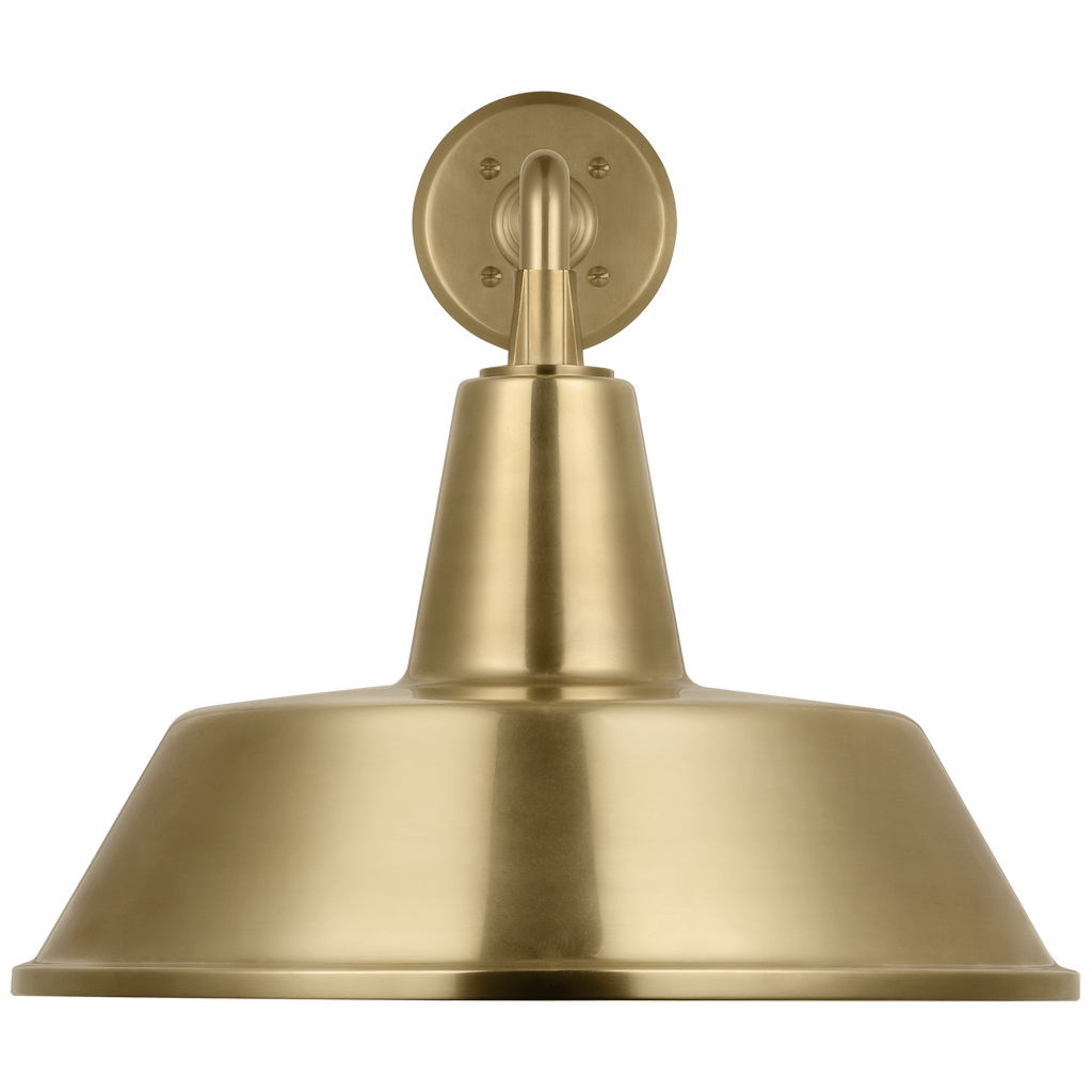 Academy 17.5" Mack Barn Light | Hand-Rubbed Antique Brass | 16 | 16" Hand-Rubbed Antique Brass Bowers Shade