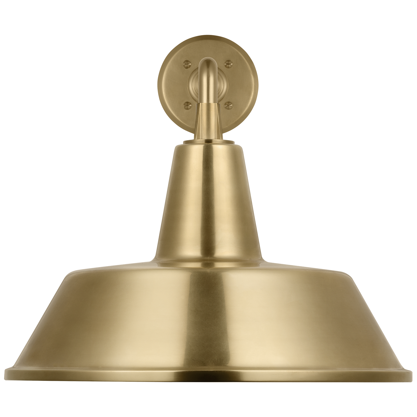 Academy 17.5" Mack Barn Light | Hand-Rubbed Antique Brass | 16 | 16" Hand-Rubbed Antique Brass Bowers Shade