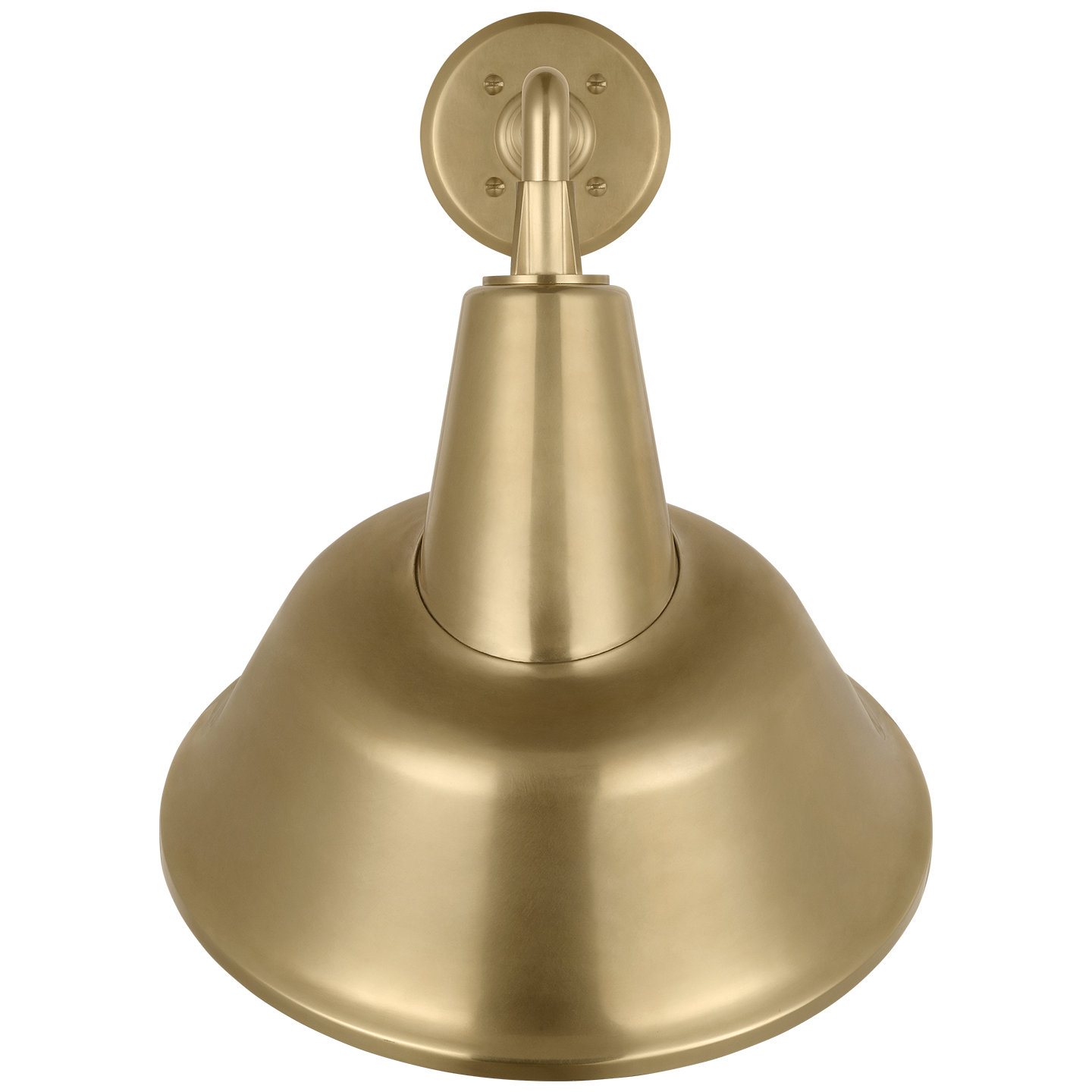 Academy 17.5" Mack Barn Light | Hand-Rubbed Antique Brass | 12.5 | 12.5" Hand-Rubbed Antique Brass Tilted Bowers Shade