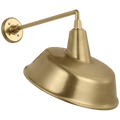 Academy 17.5" Mack Barn Light | Hand-Rubbed Antique Brass | 16 | 16" Hand-Rubbed Antique Brass Tilted Bowers Shade