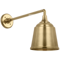 Academy 17.5" Mack Barn Light | Hand-Rubbed Antique Brass | 8 | 8" Hand-Rubbed Antique Brass Rockhouse Shade