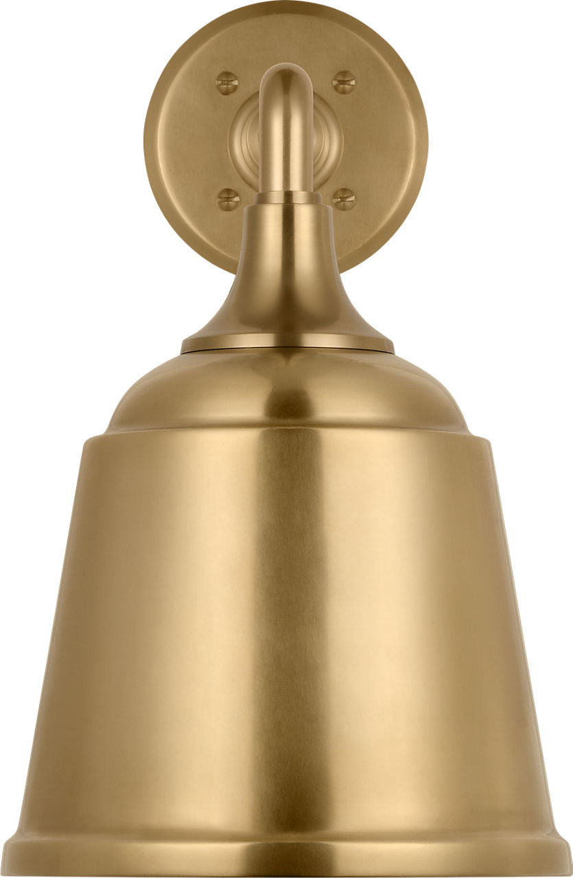 Academy 17.5" Mack Barn Light | Hand-Rubbed Antique Brass | 8 | 8" Hand-Rubbed Antique Brass Rockhouse Shade