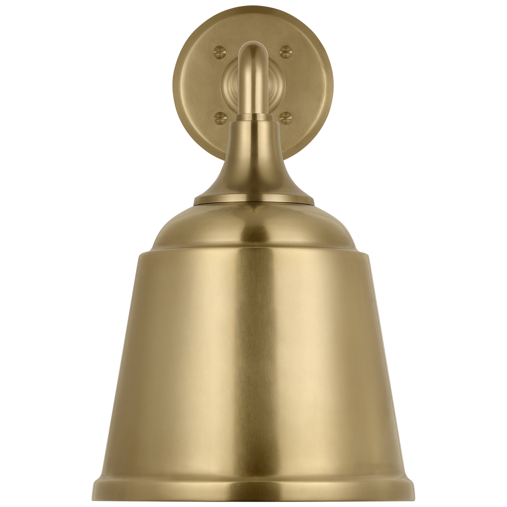Academy 17.5" Mack Barn Light | Hand-Rubbed Antique Brass | 8 | 8" Hand-Rubbed Antique Brass Rockhouse Shade