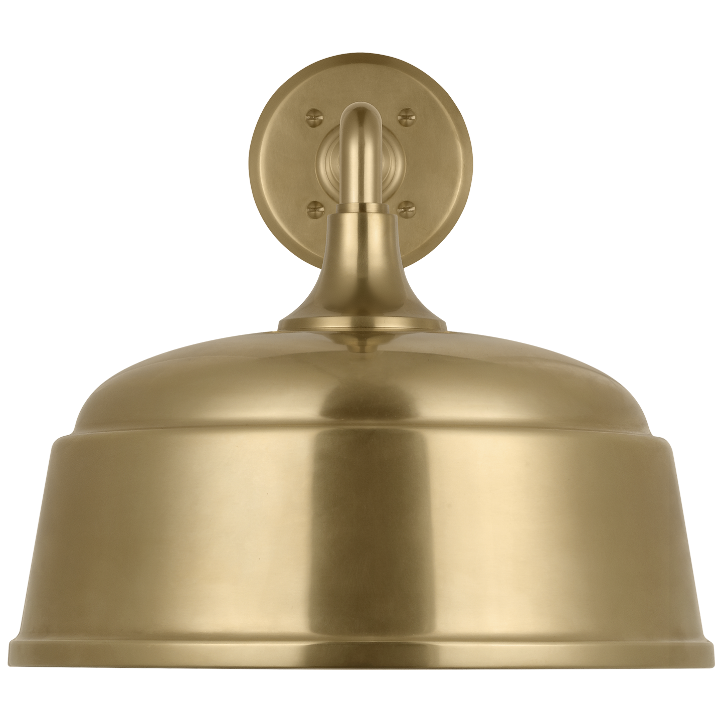 Academy 17.5" Mack Barn Light | Hand-Rubbed Antique Brass | 12.5 | 12.5" Hand-Rubbed Antique Brass Rockhouse Shade