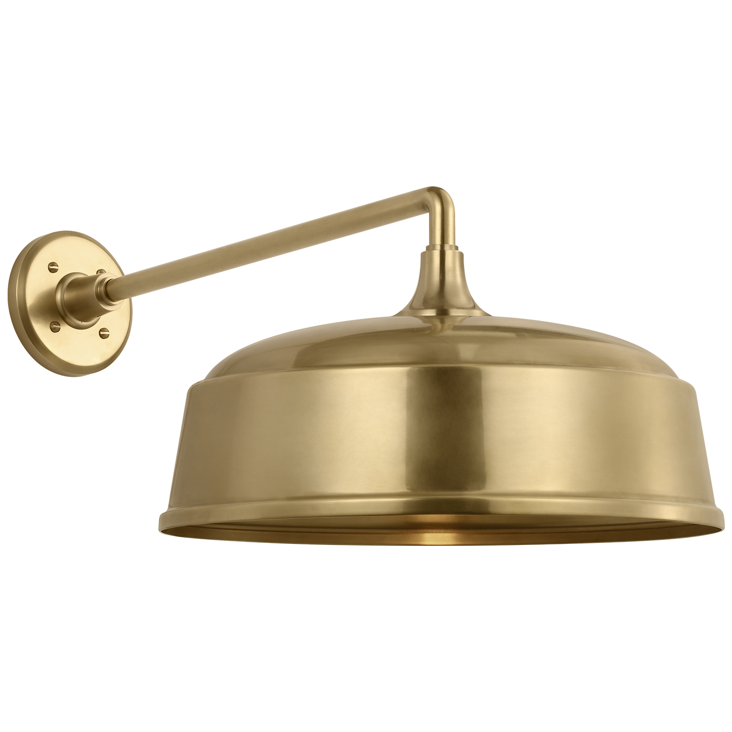 Academy 17.5" Mack Barn Light | Hand-Rubbed Antique Brass | 16 | 16" Hand-Rubbed Antique Brass Rockhouse Shade