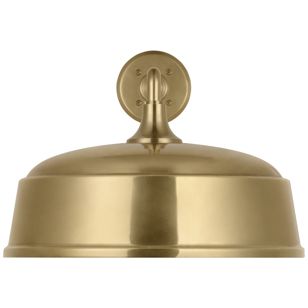 Academy 17.5" Mack Barn Light | Hand-Rubbed Antique Brass | 16 | 16" Hand-Rubbed Antique Brass Rockhouse Shade