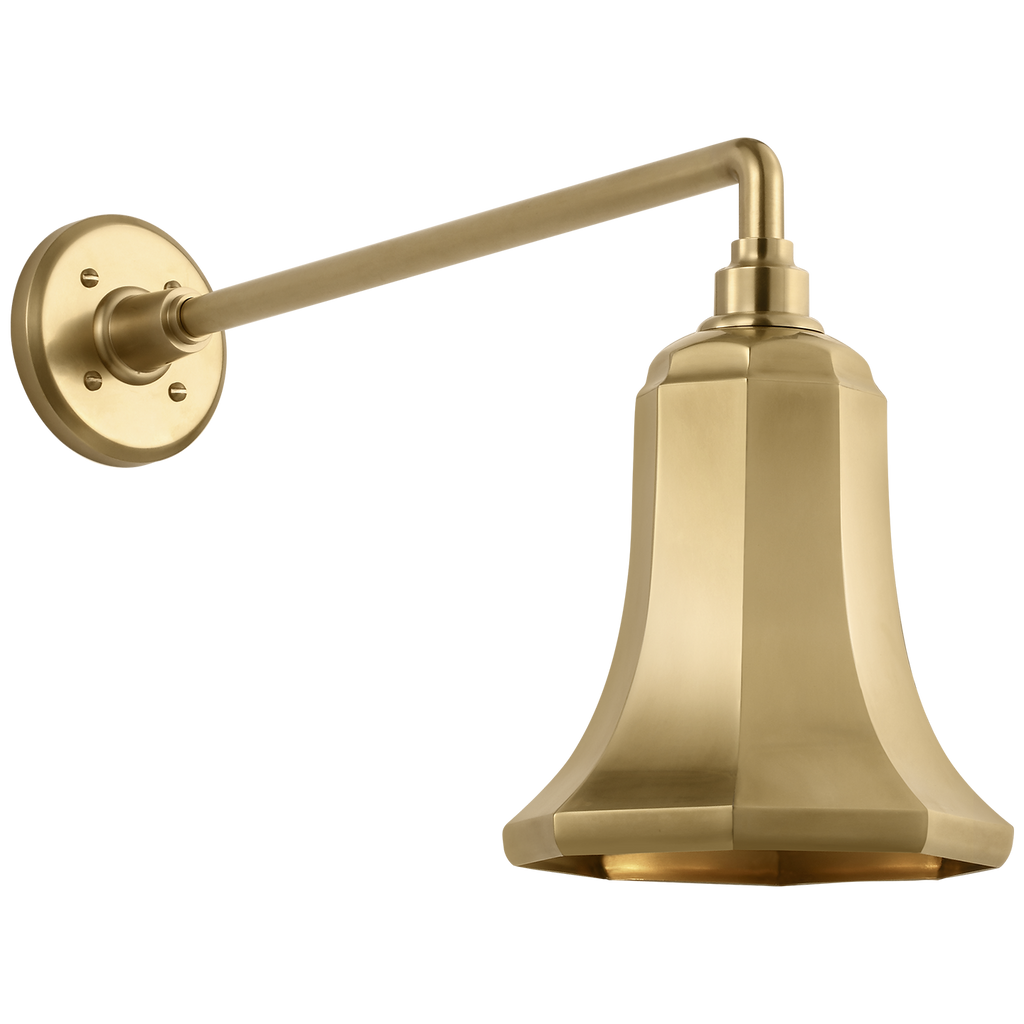Academy 17.5" Mack Barn Light | Hand-Rubbed Antique Brass | 7.5 | 7.5" Hand-Rubbed Antique Brass Savannah Shade