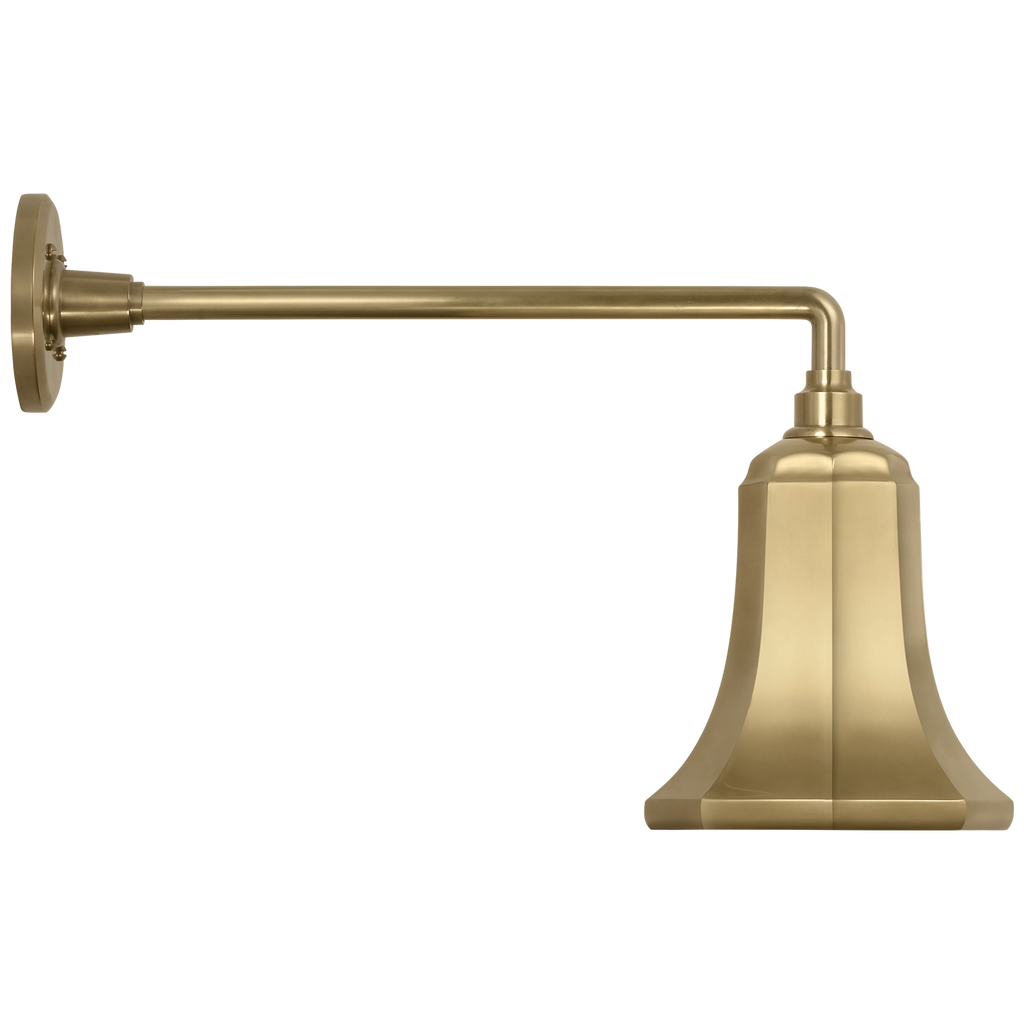 Academy 17.5" Mack Barn Light | Hand-Rubbed Antique Brass | 7.5 | 7.5" Hand-Rubbed Antique Brass Savannah Shade