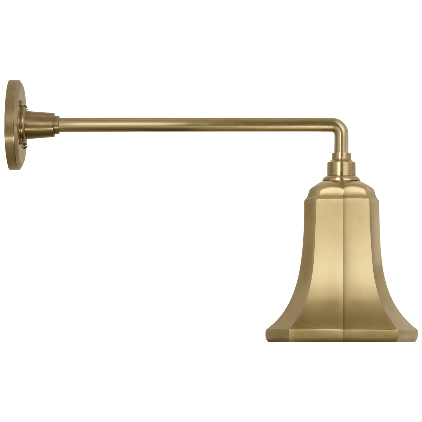 Academy 17.5" Mack Barn Light | Hand-Rubbed Antique Brass | 7.5 | 7.5" Hand-Rubbed Antique Brass Savannah Shade