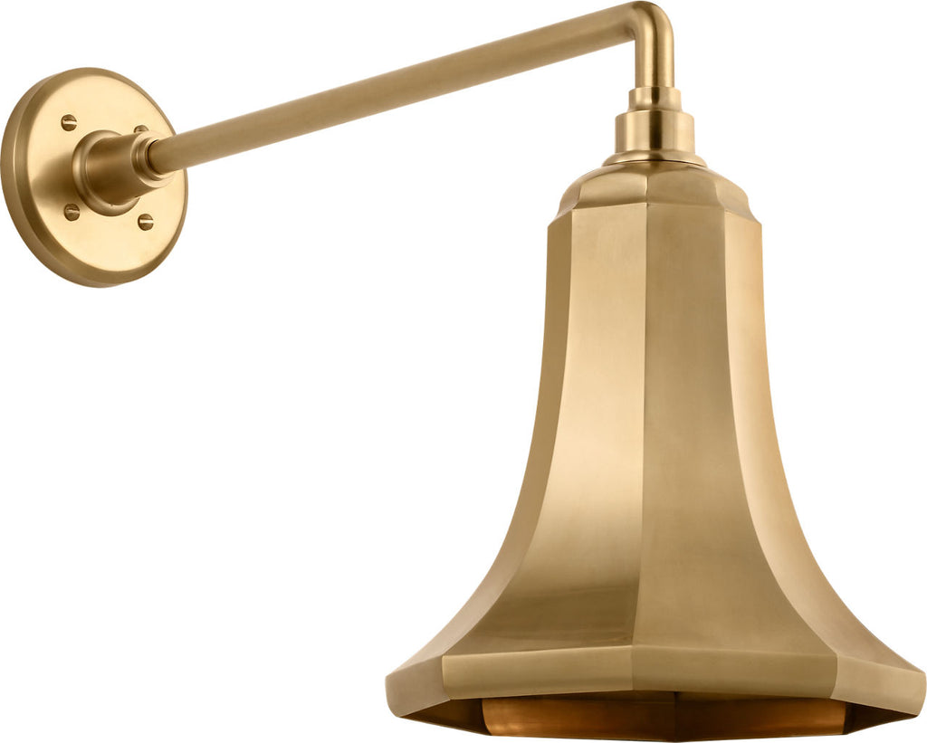 Academy 17.5" Mack Barn Light | Hand-Rubbed Antique Brass | 9.25 | 9.25" Hand-Rubbed Antique Brass Savannah Shade