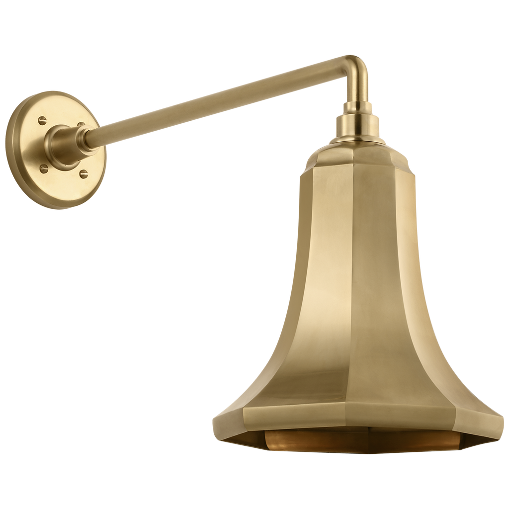 Academy 17.5" Mack Barn Light | Hand-Rubbed Antique Brass | 9.25 | 9.25" Hand-Rubbed Antique Brass Savannah Shade