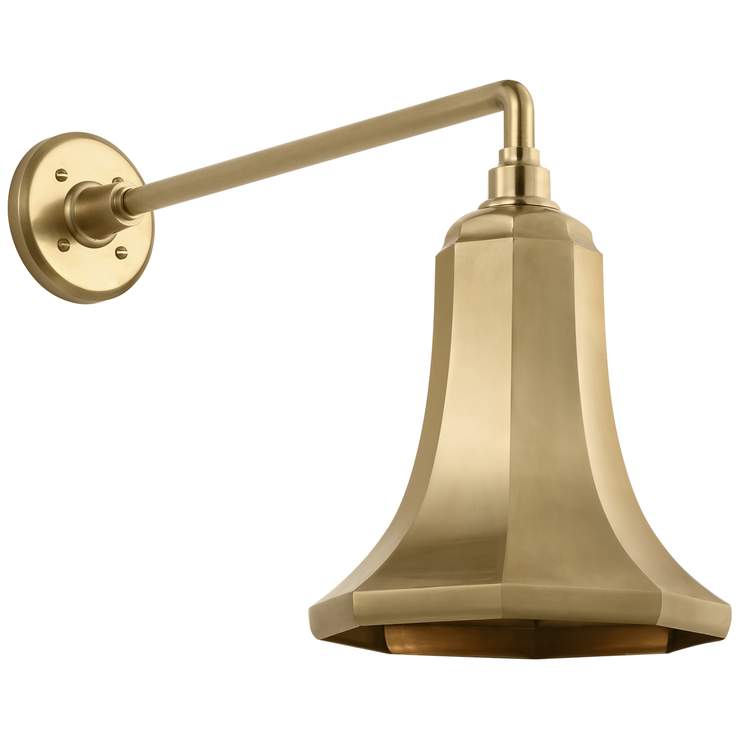 Academy 17.5" Mack Barn Light | Hand-Rubbed Antique Brass | 9.25 | 9.25" Hand-Rubbed Antique Brass Savannah Shade