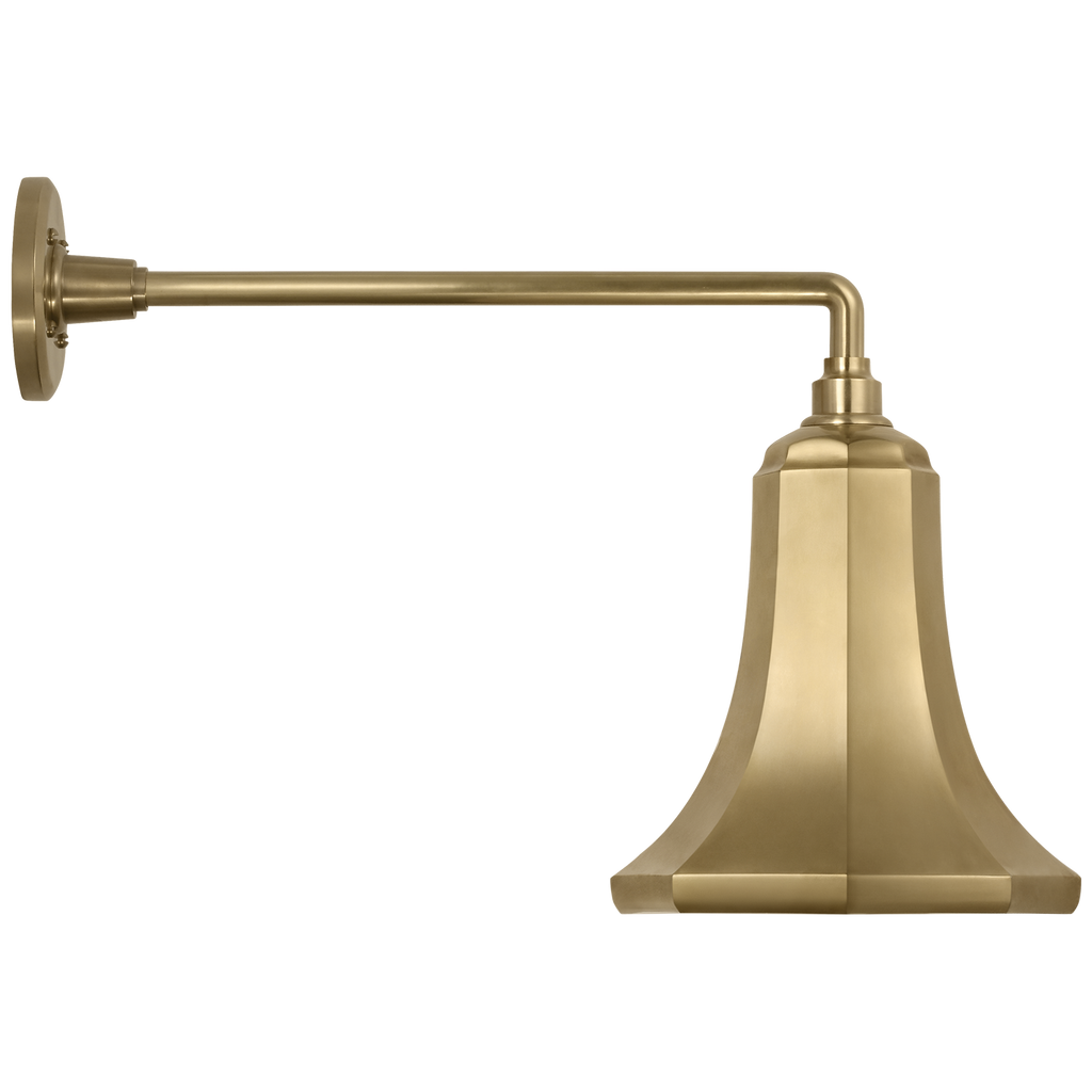 Academy 17.5" Mack Barn Light | Hand-Rubbed Antique Brass | 9.25 | 9.25" Hand-Rubbed Antique Brass Savannah Shade