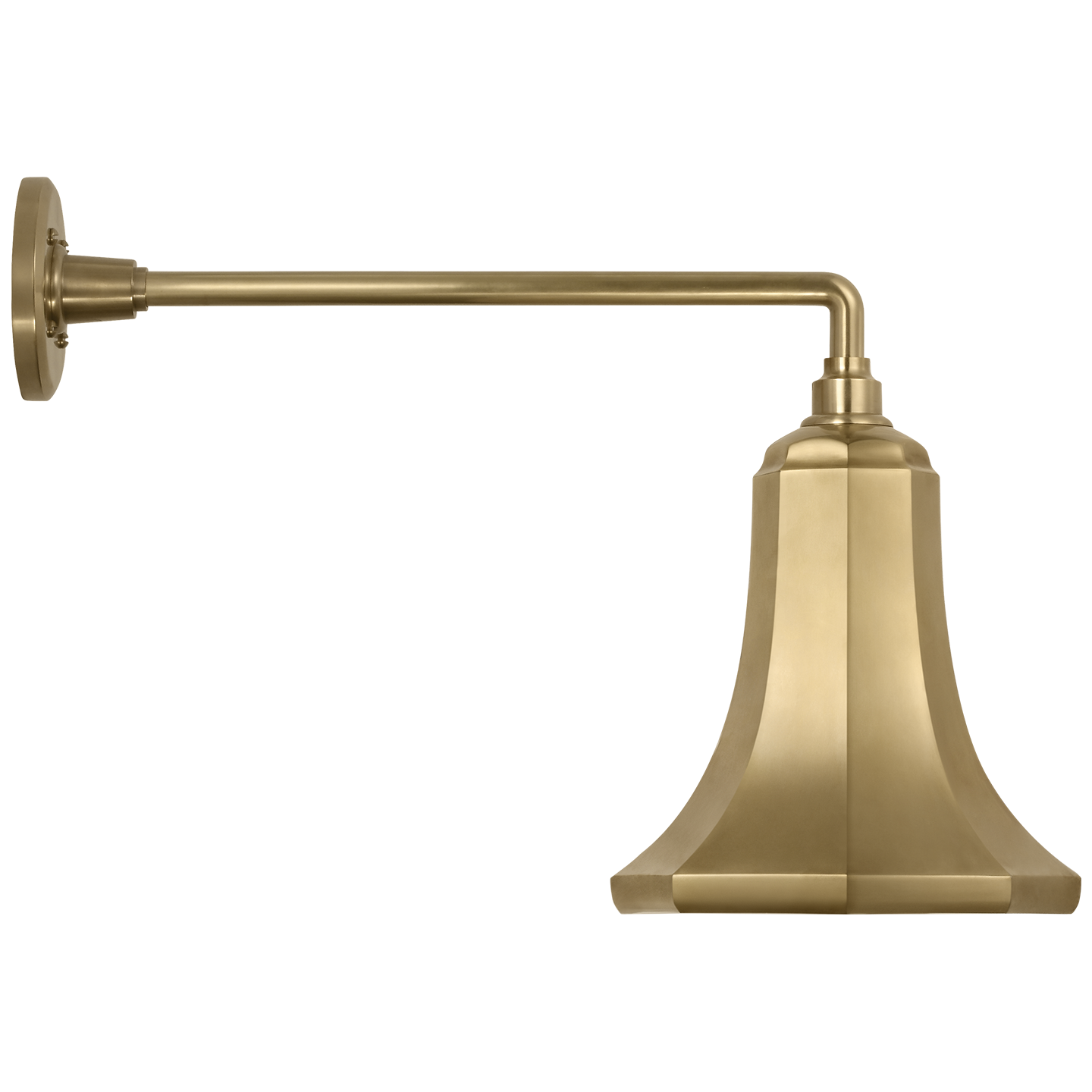 Academy 17.5" Mack Barn Light | Hand-Rubbed Antique Brass | 9.25 | 9.25" Hand-Rubbed Antique Brass Savannah Shade