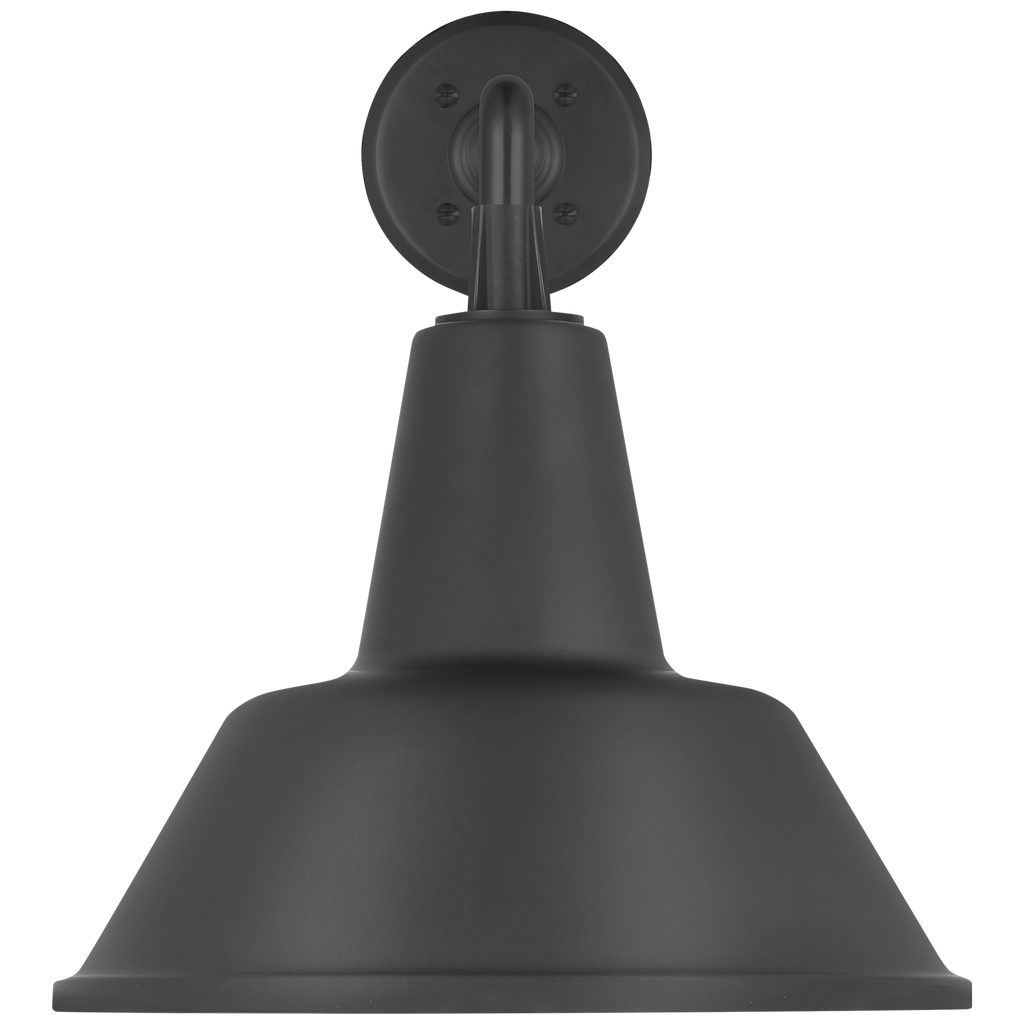Academy 17.5" Mack Barn Light | Matte Black | 12.5 | 12.5" Matte Black Bowers Shade