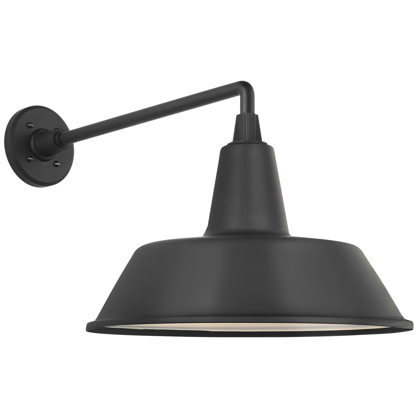 Academy 17.5" Mack Barn Light | Matte Black | 16 | 16" Matte Black Bowers Shade