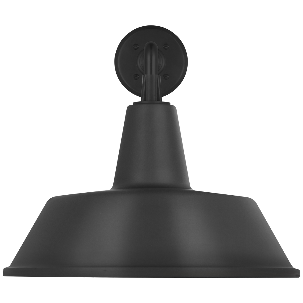 Academy 17.5" Mack Barn Light | Matte Black | 16 | 16" Matte Black Bowers Shade