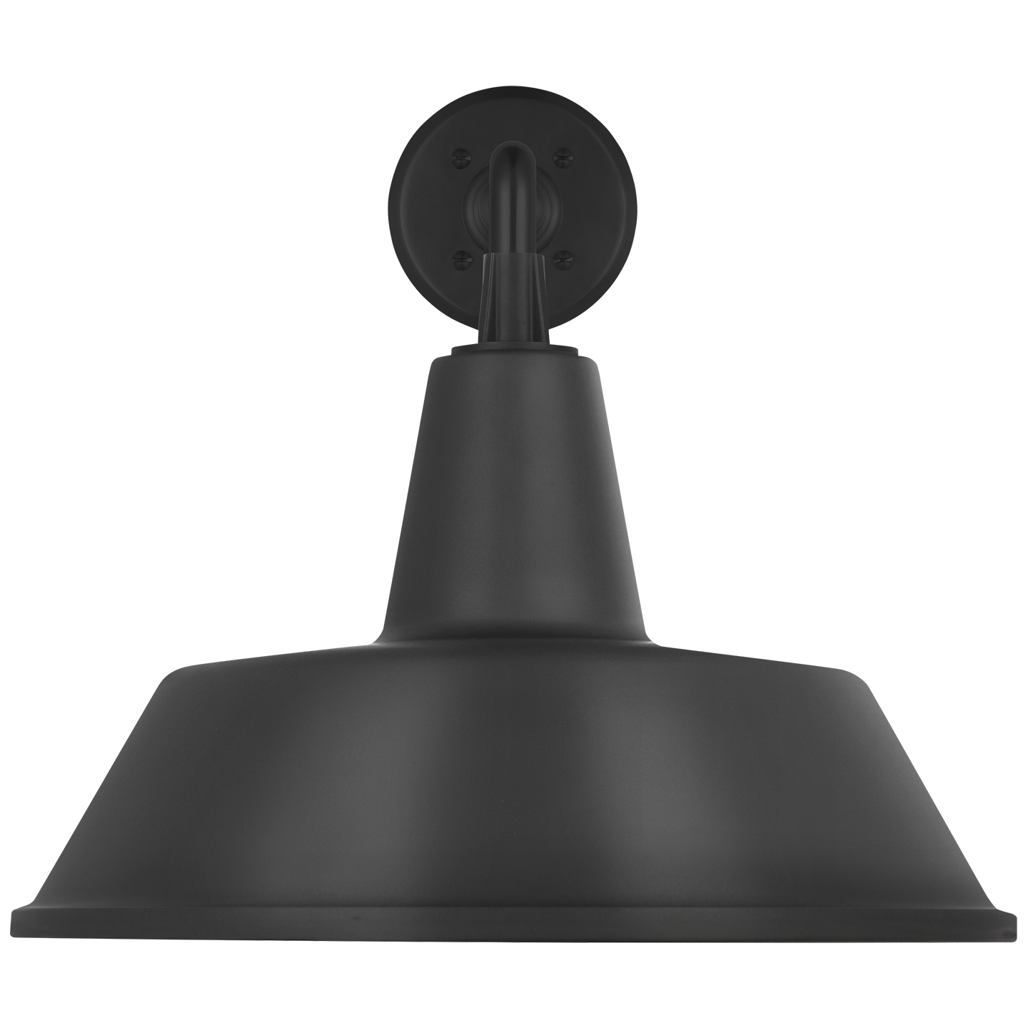 Academy 17.5" Mack Barn Light | Matte Black | 16 | 16" Matte Black Bowers Shade