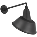 Academy 17.5" Mack Barn Light | Matte Black | 12.5 | 12.5" Matte Black Tilted Bowers Shade
