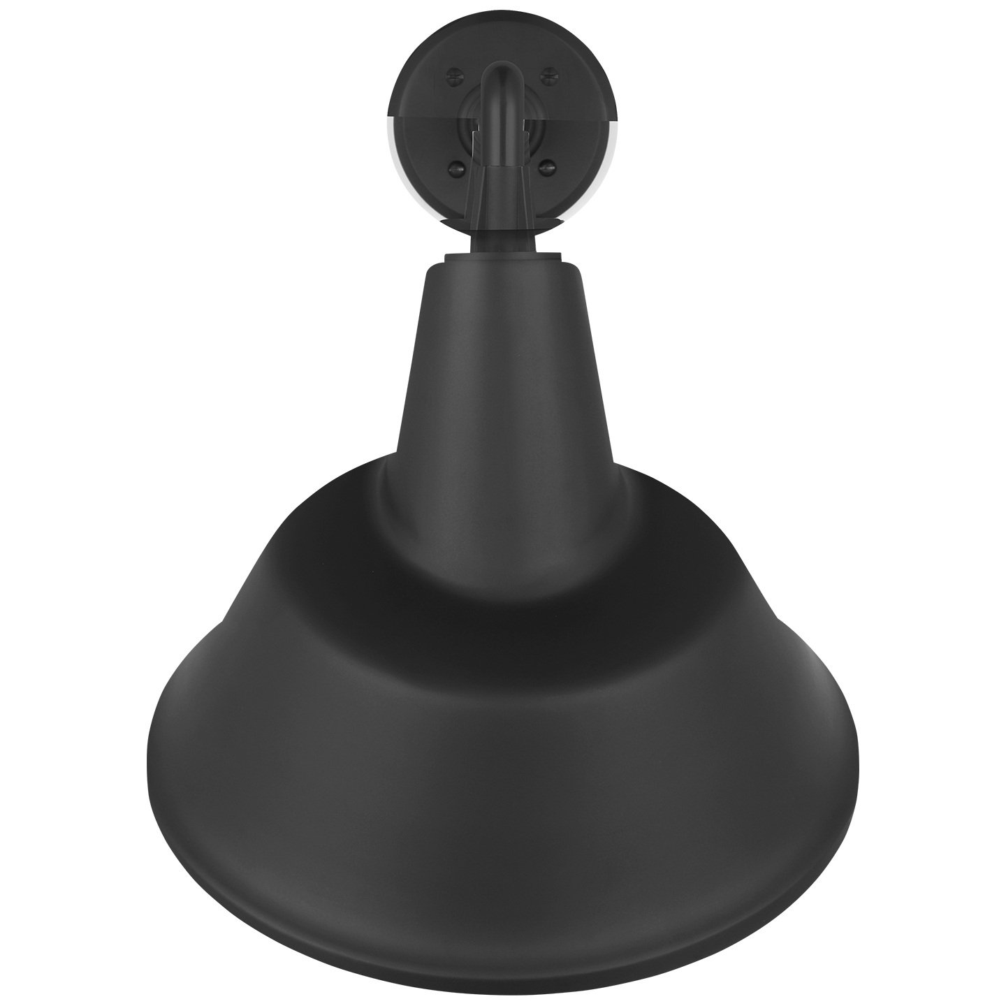 Academy 17.5" Mack Barn Light | Matte Black | 12.5 | 12.5" Matte Black Tilted Bowers Shade