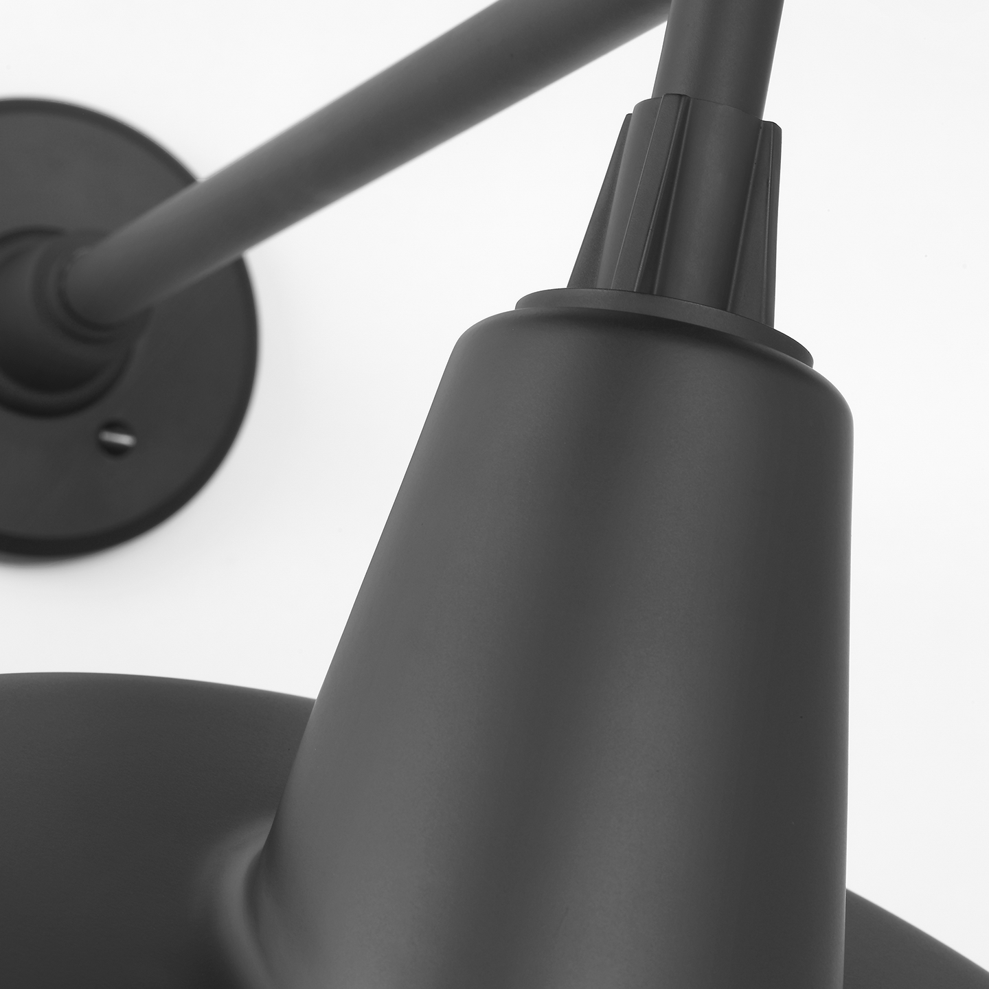 Academy 17.5" Mack Barn Light | Matte Black | 16 | 16" Matte Black Tilted Bowers Shade