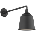 Academy 17.5" Mack Barn Light | Matte Black | 8 | 8" Matte Black Rockhouse Shade