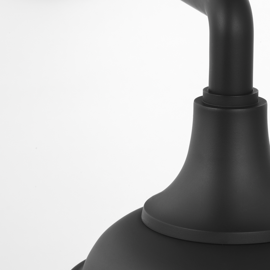 Academy 17.5" Mack Barn Light | Matte Black | 8 | 8" Matte Black Rockhouse Shade