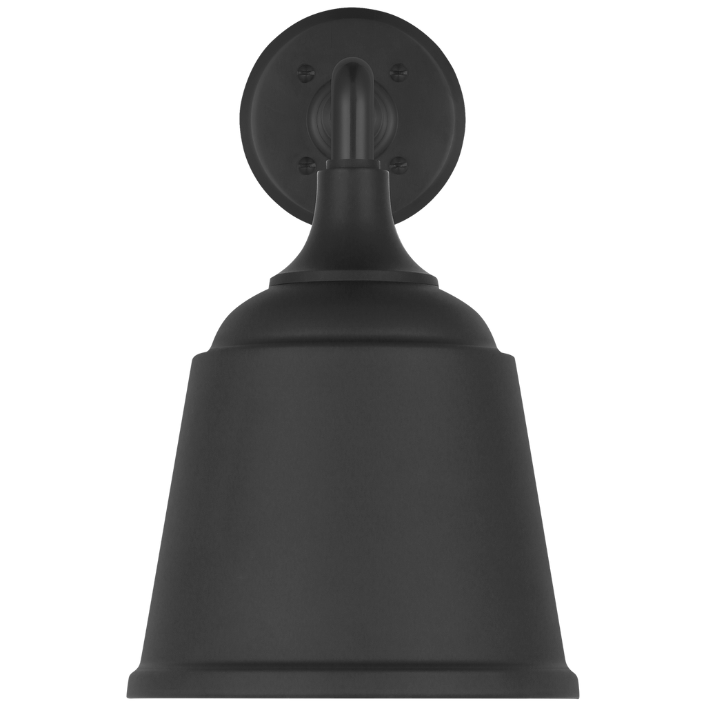 Academy 17.5" Mack Barn Light | Matte Black | 8 | 8" Matte Black Rockhouse Shade