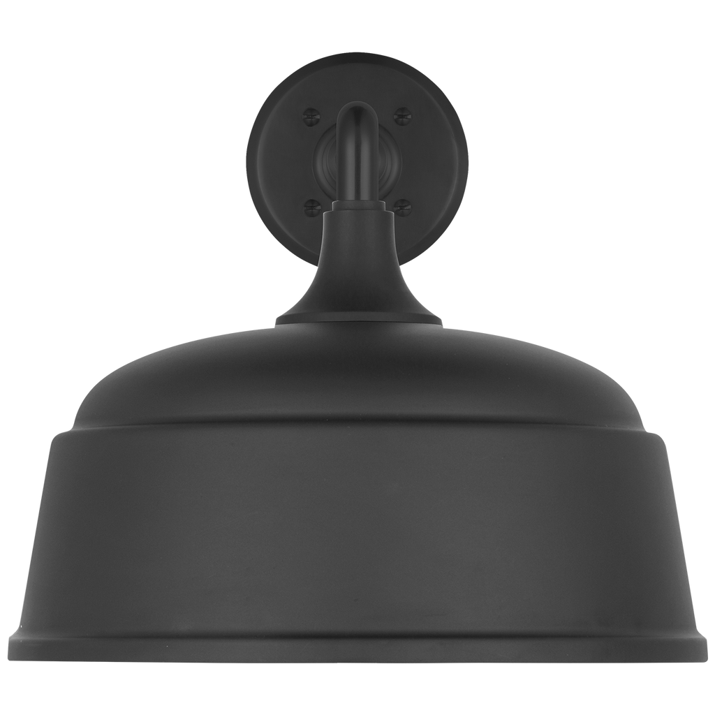 Academy 17.5" Mack Barn Light | Matte Black | 12.5 | 12.5" Matte Black Rockhouse Shade