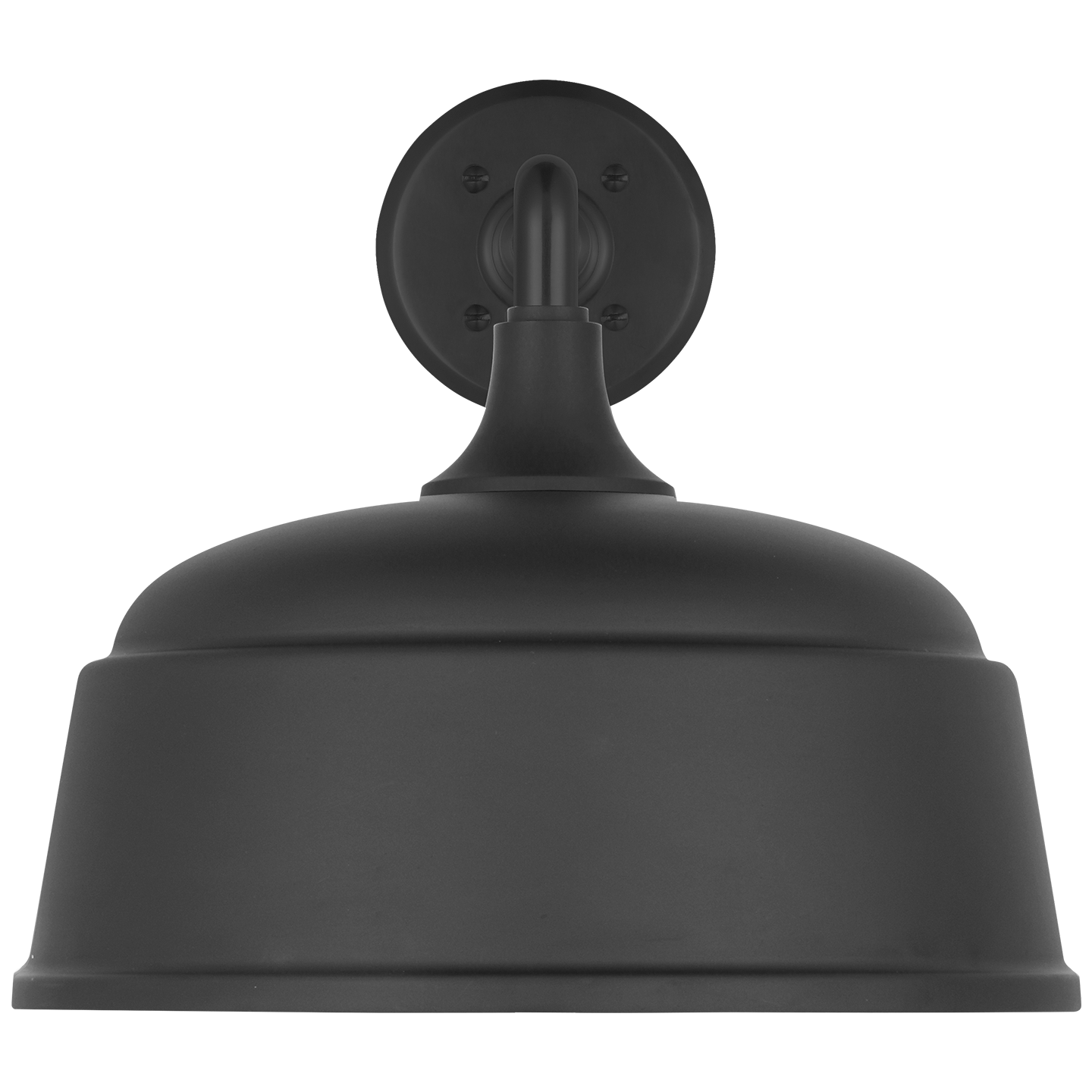 Academy 17.5" Mack Barn Light | Matte Black | 12.5 | 12.5" Matte Black Rockhouse Shade