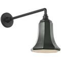 Academy 17.5" Mack Barn Light | Matte Black | 7.5 | 7.5" Green Savannah Shade