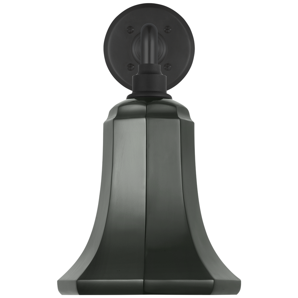 Academy 17.5" Mack Barn Light | Matte Black | 7.5 | 7.5" Green Savannah Shade