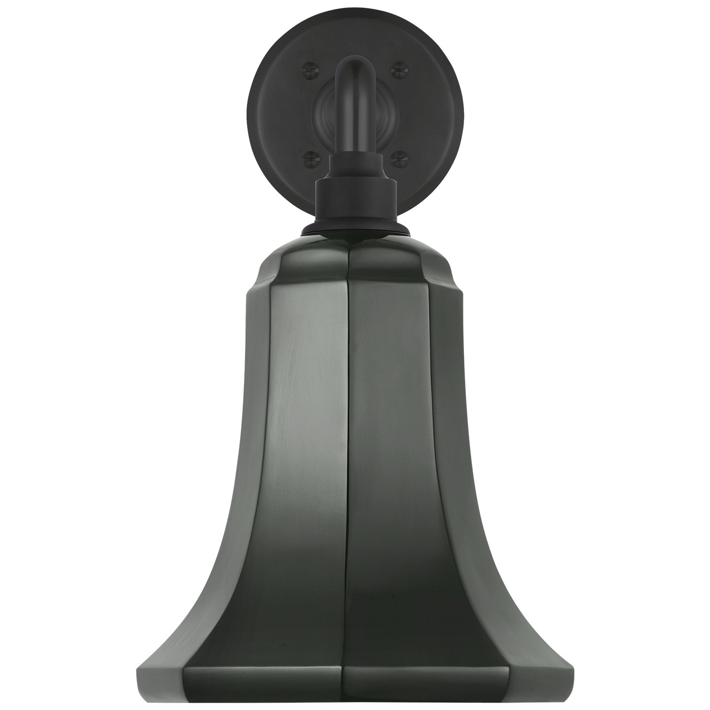 Academy 17.5" Mack Barn Light | Matte Black | 7.5 | 7.5" Green Savannah Shade