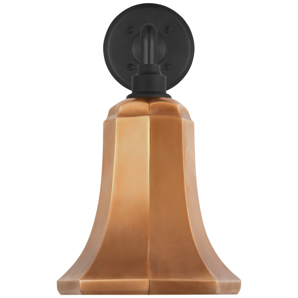 Academy 17.5" Mack Barn Light | Matte Black | 7.5 | 7.5" Soft Copper Savannah Shade