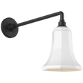 Academy 17.5" Mack Barn Light | Matte Black | 7.5 | 7.5" White Savannah Shade