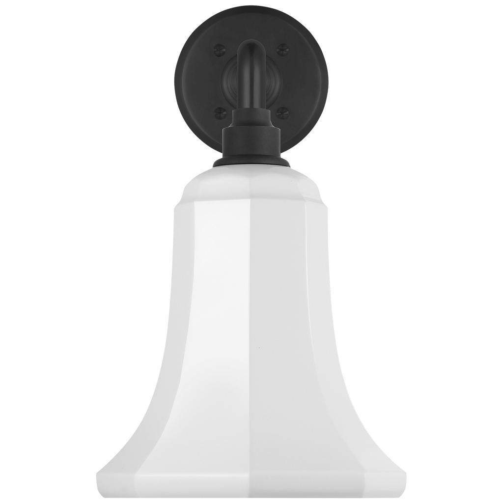 Academy 17.5" Mack Barn Light | Matte Black | 7.5 | 7.5" White Savannah Shade