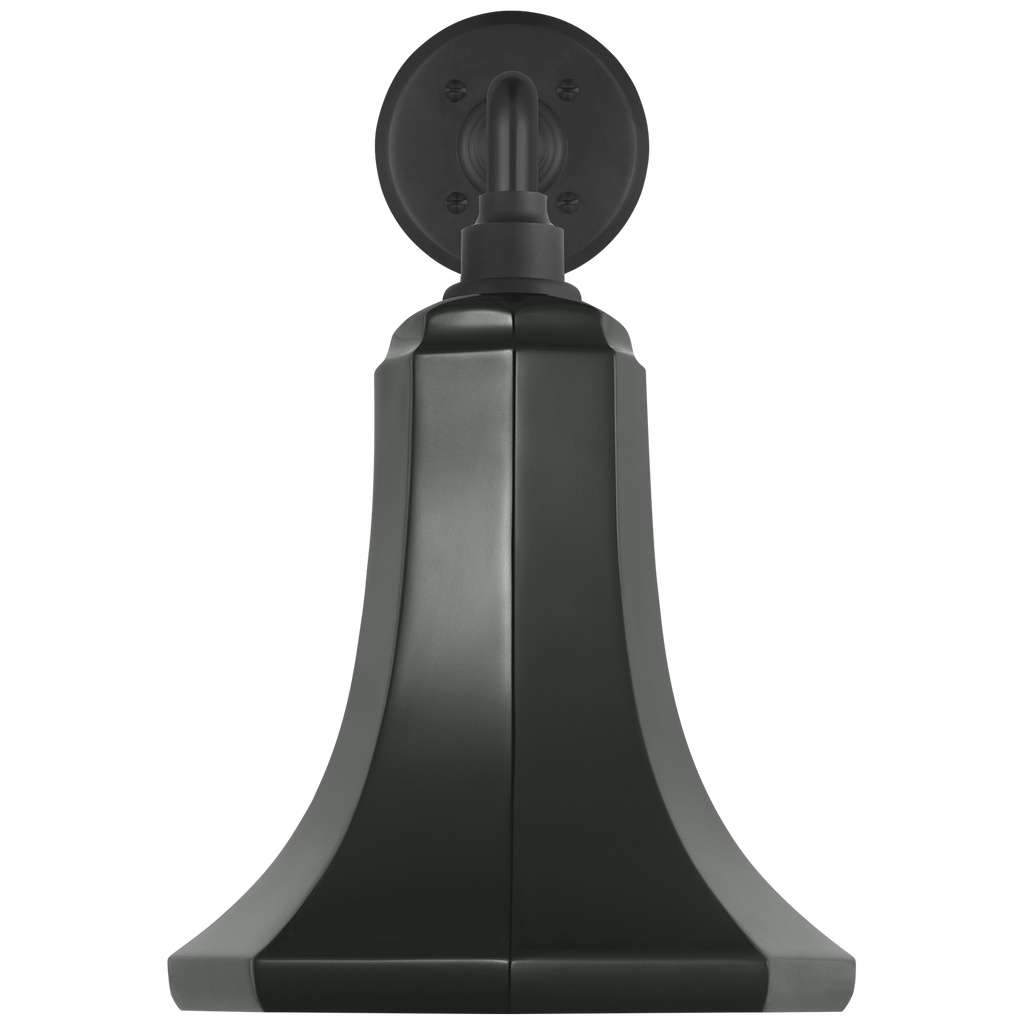 Academy 17.5" Mack Barn Light | Matte Black | 9.25 | 9.25" Green Savannah Shade