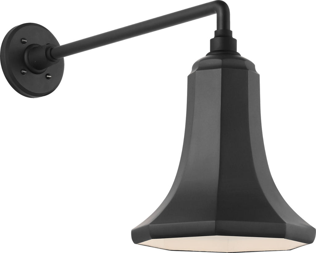 Academy 17.5" Mack Barn Light | Matte Black | 9.25 | 9.25" Matte Black Savannah Shade