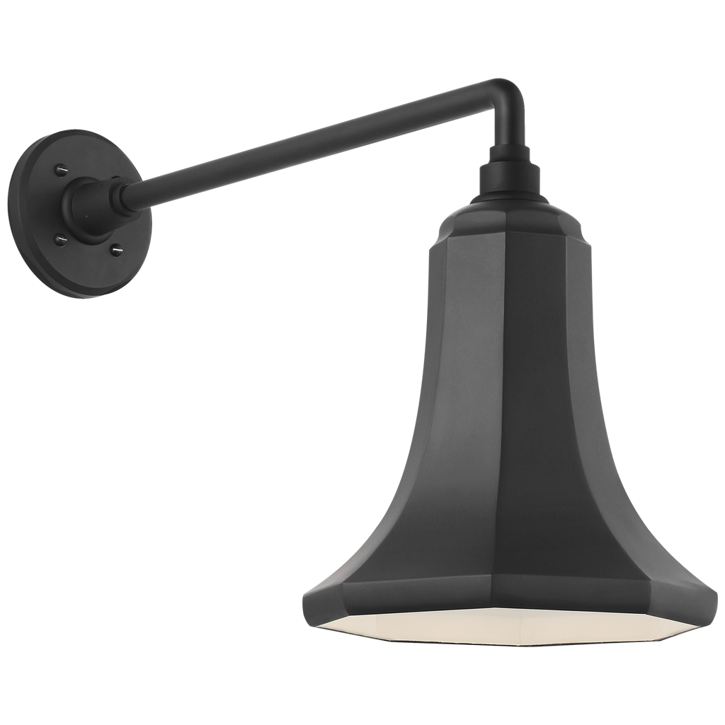Academy 17.5" Mack Barn Light | Matte Black | 9.25 | 9.25" Matte Black Savannah Shade