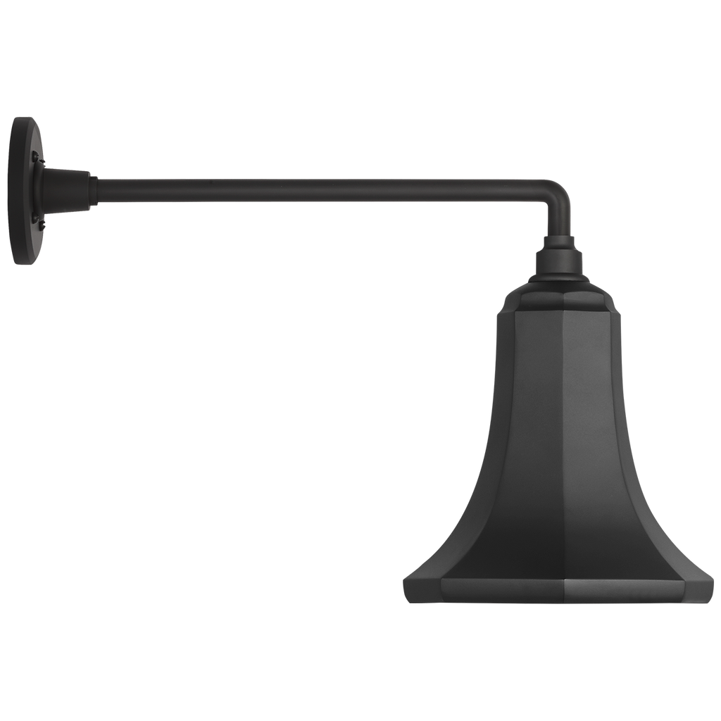 Academy 17.5" Mack Barn Light | Matte Black | 9.25 | 9.25" Matte Black Savannah Shade
