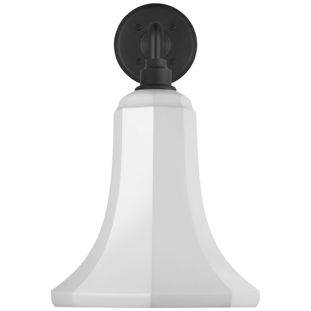 Academy 17.5" Mack Barn Light | Matte Black | 9.25 | 9.25" White Savannah Shade