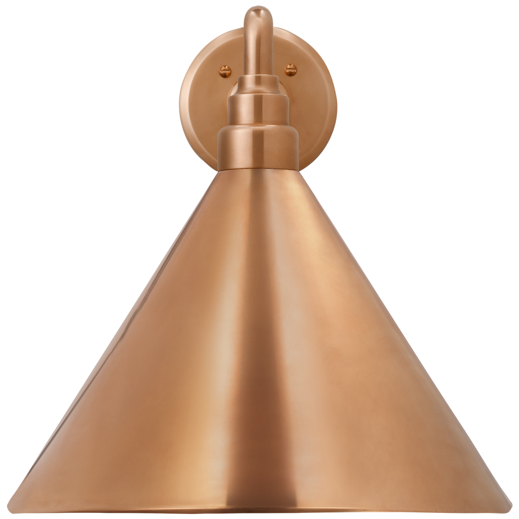 Academy 17.5" Mack Barn Light | Soft Copper | 12.5 | 12.5" Soft Copper Conical Savannah Shade