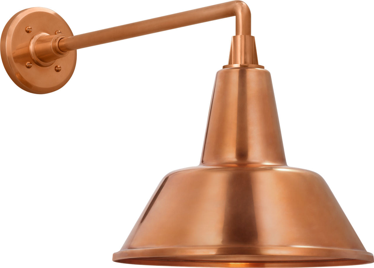 Academy 17.5" Mack Barn Light | Soft Copper | 12.5 | 12.5" Soft Copper Bowers Shade