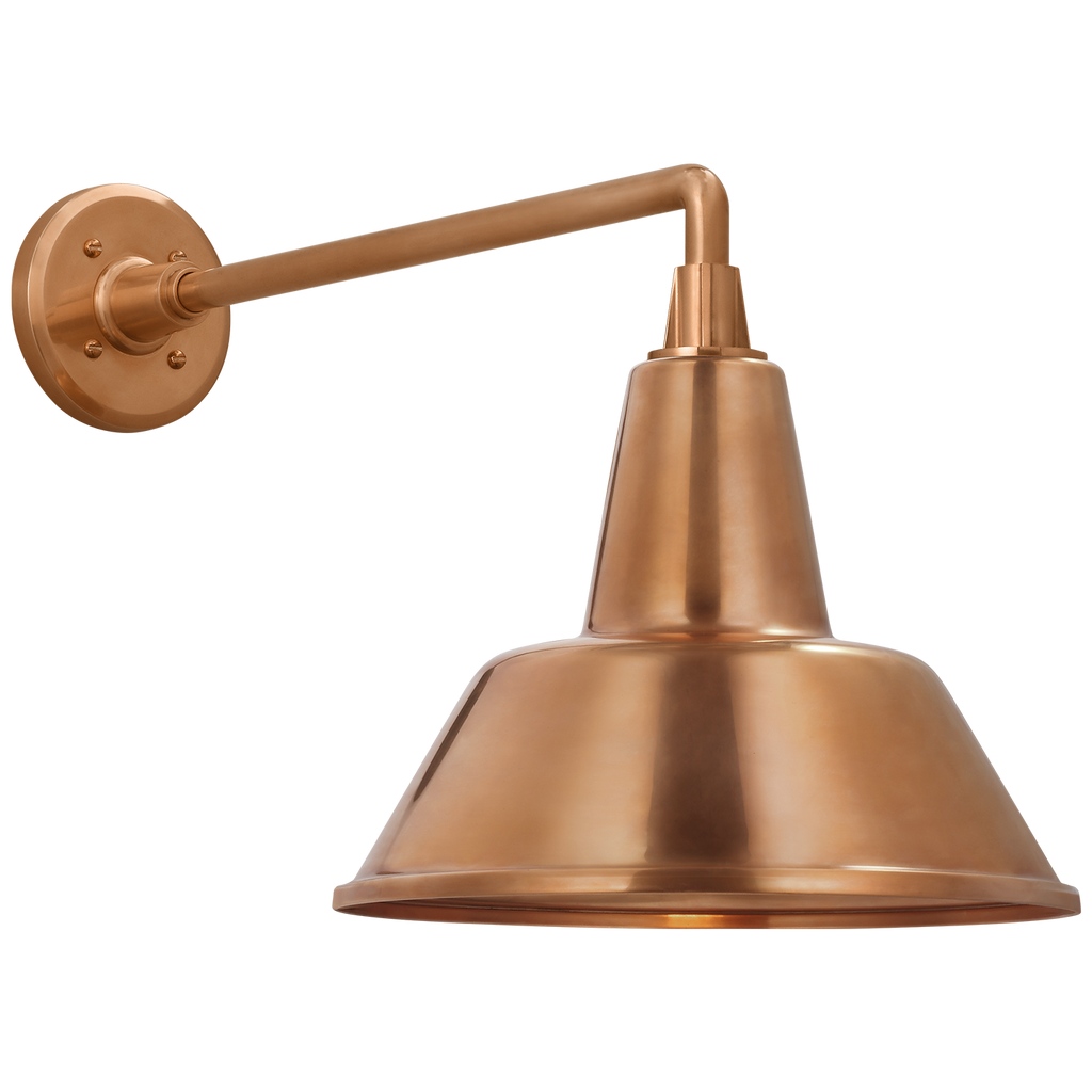 Academy 17.5" Mack Barn Light | Soft Copper | 12.5 | 12.5" Soft Copper Bowers Shade