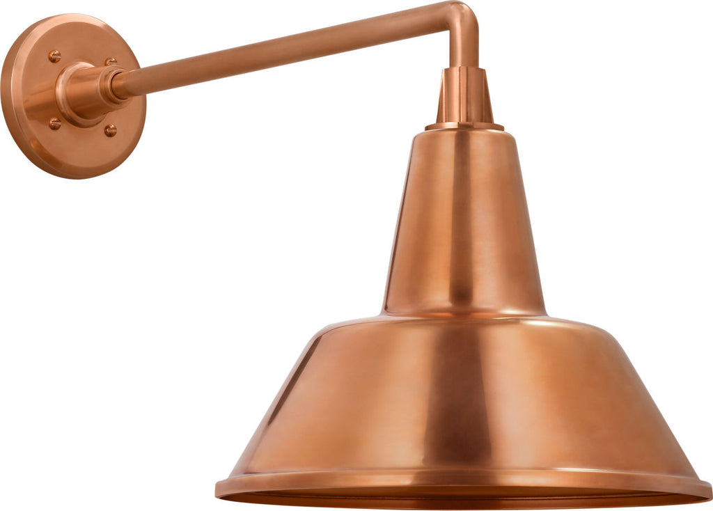 Academy 17.5" Mack Barn Light | Soft Copper | 12.5 | 12.5" Soft Copper Bowers Shade
