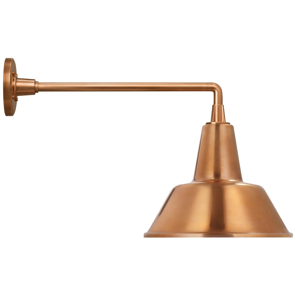 Academy 17.5" Mack Barn Light | Soft Copper | 12.5 | 12.5" Soft Copper Bowers Shade